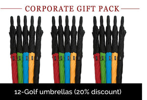 GOLF CORP GIFT PACK - 12 UNITS Davek Umbrellas 