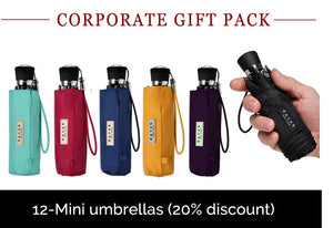 MINI CORP GIFT PACK - 12 UNITS Davek Umbrellas 